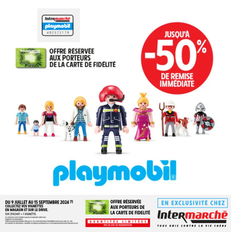 Vignettes Playmobil Intermarch 2024 - www.playmobil.jouets.intermarche.com