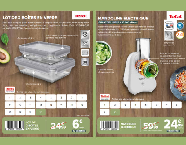 Exemples de produits Tefal vignettes Carrefour