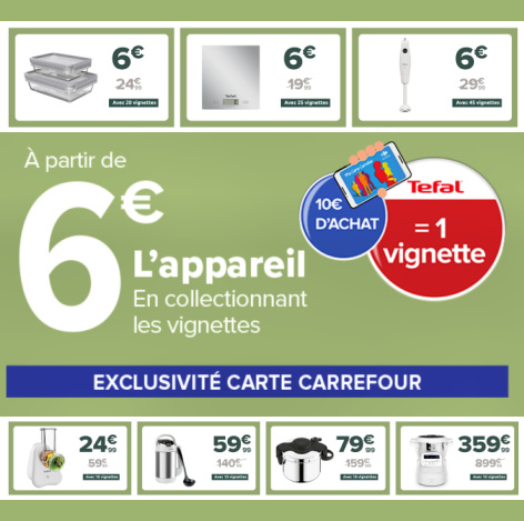 Appareils Tefal vignette Carrefour 2024