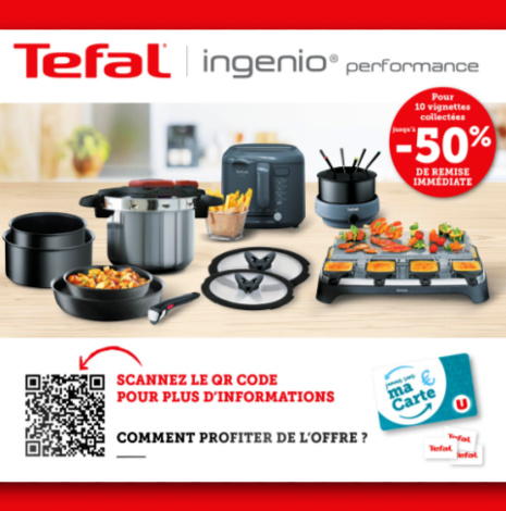 Collecteur vignettes Tefal Super U 2024-2025